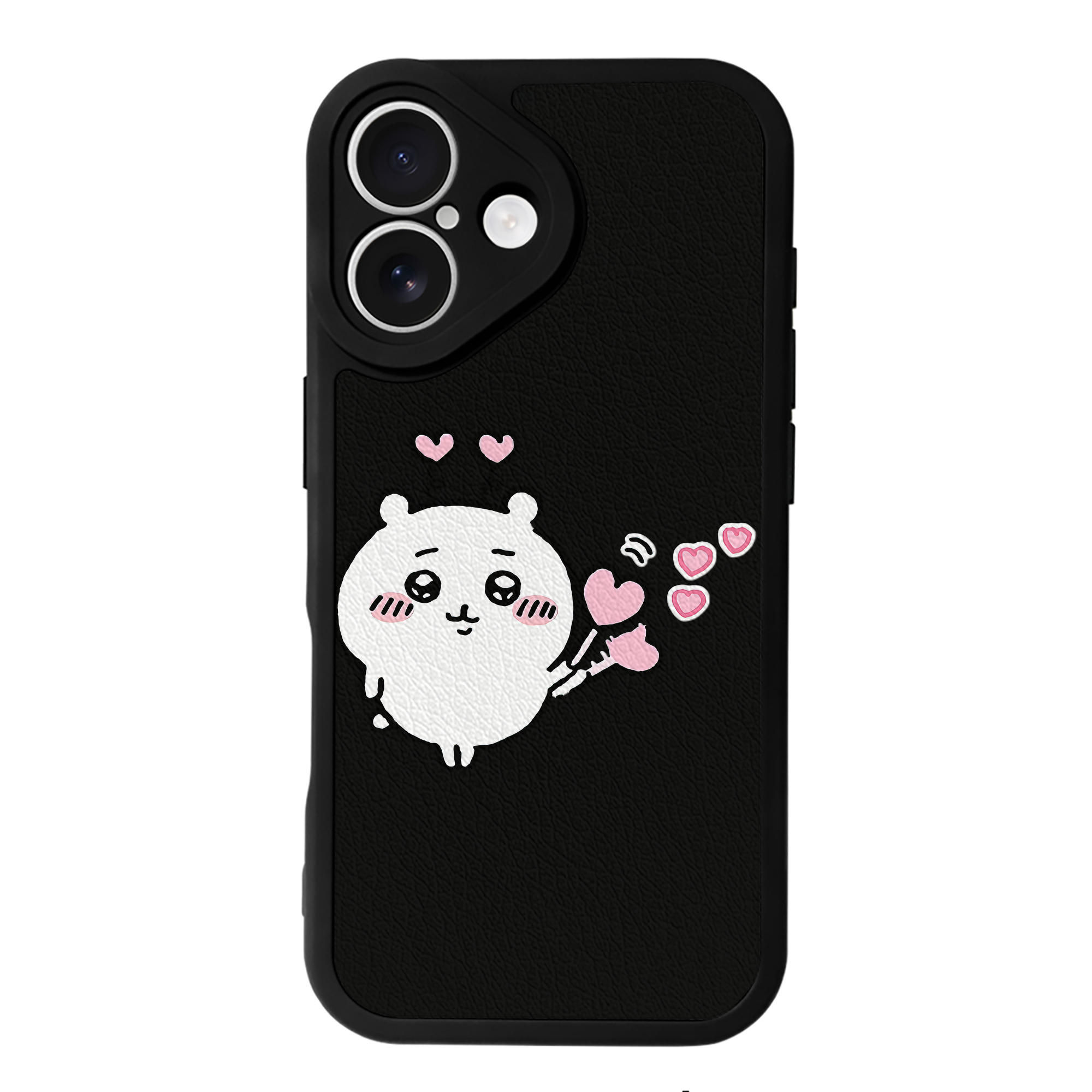 （画像用） ちいかわ ちいかわ Chii-kawa chiikawa 【iPhone 16シリーズ対応】シリコンスマホケース（レザー調） 材質：シリコン